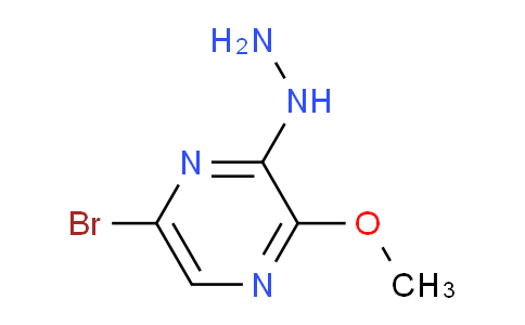 CAS No. 1334135-54-4, 1-(6-bromo-3-methoxypyrazin-2-yl)hydrazine