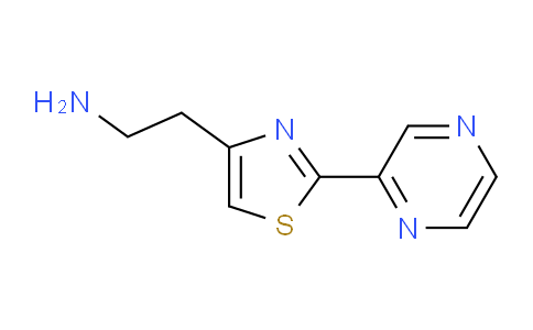CAS No. 1060817-06-2, 2-(2-pyrazin-2-yl-1,3-thiazol-4-yl)ethanamine