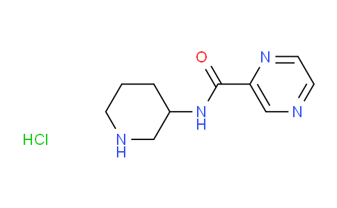 CAS No. 1185309-85-6, N-(piperidin-3-yl)pyrazine-2-carboxamide hydrochloride