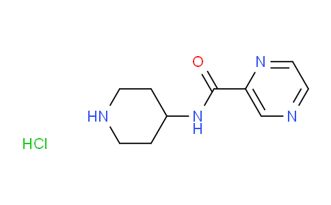 CAS No. 1185316-41-9, N-(piperidin-4-yl)pyrazine-2-carboxamide hydrochloride
