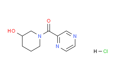 CAS No. 1185309-06-1, (3-hydroxypiperidin-1-yl)(pyrazin-2-yl)methanone hydrochloride