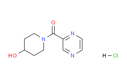 CAS No. 1185309-12-9, (4-hydroxypiperidin-1-yl)(pyrazin-2-yl)methanone hydrochloride