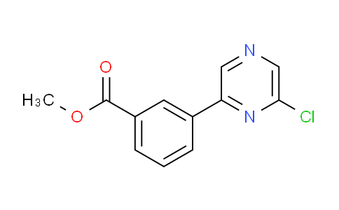CAS No. 1194374-28-1, methyl 3-(6-chloropyrazin-2-yl)benzoate