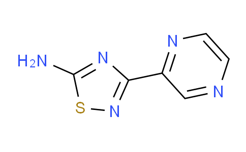CAS No. 138588-23-5, 3-(pyrazin-2-yl)-1,2,4-thiadiazol-5-amine
