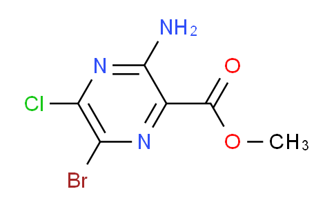 CAS No. 14340-25-1, methyl 3-amino-6-bromo-5-chloropyrazine-2-carboxylate