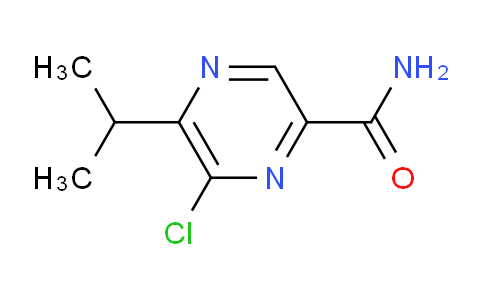 CAS No. 182244-14-0, 6-chloro-5-isopropylpyrazine-2-carboxamide