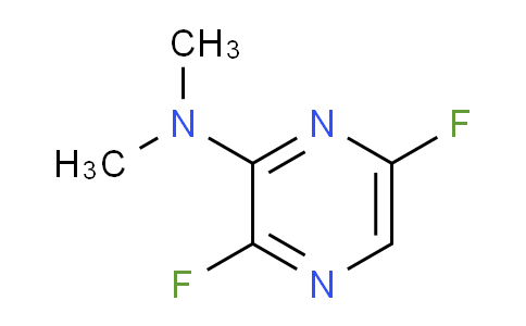 CAS No. 55215-63-9, 3,6-difluoro-N,N-dimethylpyrazin-2-amine