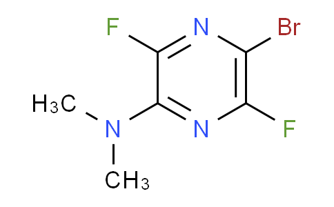 CAS No. 55215-65-1, 5-bromo-3,6-difluoro-N,N-dimethylpyrazin-2-amine