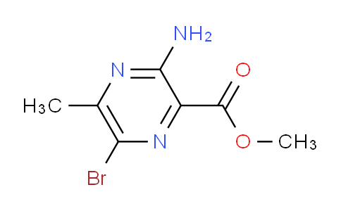 CAS No. 1131-22-2, methyl 3-amino-6-bromo-5-methylpyrazine-2-carboxylate