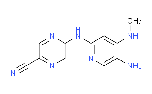 CAS No. 1137475-61-6, 5-((5-amino-4-(methylamino)pyridin-2-yl)amino)pyrazine-2-carbonitrile