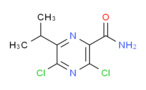 CAS No. 1254058-25-7, 3,5-dichloro-6-isopropylpyrazine-2-carboxamide
