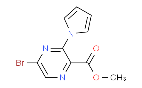 CAS No. 1260871-28-0, methyl 5-bromo-3-(1H-pyrrol-1-yl)pyrazine-2-carboxylate