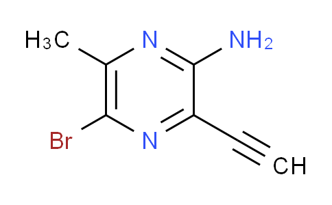 CAS No. 1260879-75-1, 5-bromo-3-ethynyl-6-methylpyrazin-2-amine