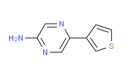 CAS No. 710323-21-0, 5-(thiophen-3-yl)pyrazin-2-amine
