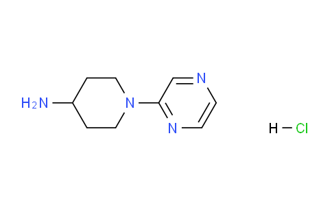 CAS No. 1185309-71-0, 1-(pyrazin-2-yl)piperidin-4-amine hydrochloride