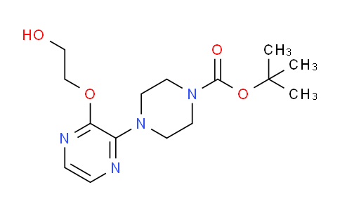 CAS No. 313654-84-1, tert-butyl 4-(3-(2-hydroxyethoxy)pyrazin-2-yl)piperazine-1-carboxylate