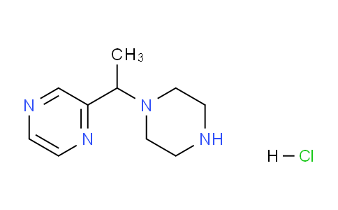 CAS No. 1185313-41-0, 2-(1-(piperazin-1-yl)ethyl)pyrazine hydrochloride