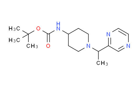 CAS No. 1146080-78-5, tert-butyl (1-(1-(pyrazin-2-yl)ethyl)piperidin-4-yl)carbamate