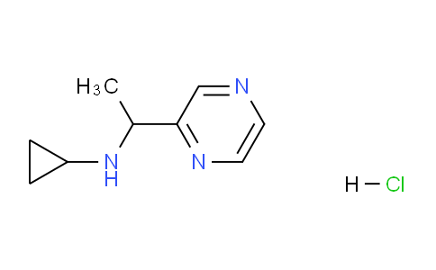 CAS No. 1185320-04-0, N-(1-(pyrazin-2-yl)ethyl)cyclopropanamine hydrochloride