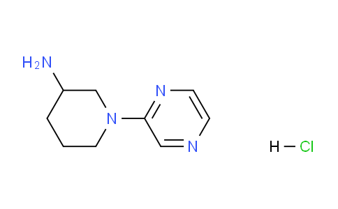 CAS No. 1185319-30-5, 1-(Pyrazin-2-yl)piperidin-3-amine hydrochloride