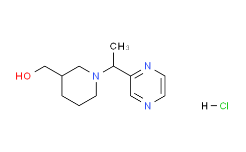 CAS No. 1203041-41-1, (1-(1-(pyrazin-2-yl)ethyl)piperidin-3-yl)methanol hydrochloride