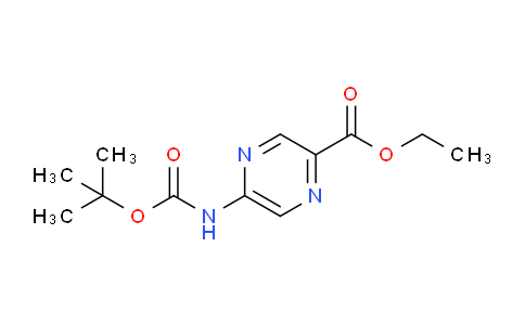 CAS No. 177759-80-7, ethyl 5-((tert-butoxycarbonyl)amino)pyrazine-2-carboxylate