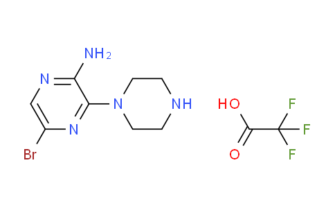 CAS No. 1620569-21-2, 5-Bromo-3-(piperazin-1-yl)pyrazin-2-amine 2,2,2-trifluoroacetate