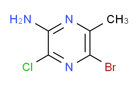 CAS No. 1823930-94-4, 5-Bromo-3-chloro-6-methylpyrazin-2-amine
