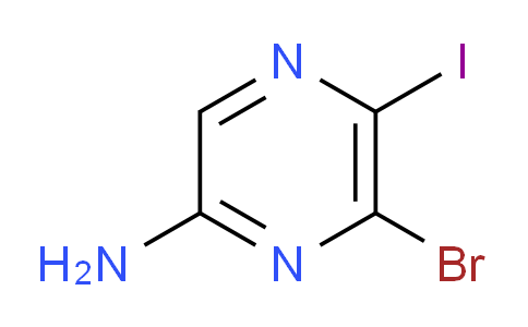 CAS No. 1823883-18-6, 6-Bromo-5-iodopyrazin-2-amine