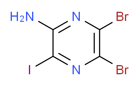 CAS No. 1823904-74-0, 5,6-Dibromo-3-iodopyrazin-2-amine