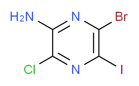 CAS No. 1823898-93-6, 6-Bromo-3-chloro-5-iodopyrazin-2-amine