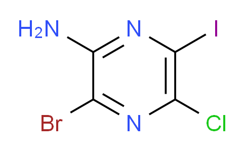 CAS No. 1823338-23-3, 3-Bromo-5-chloro-6-iodopyrazin-2-amine