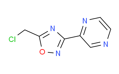 CAS No. 114346-91-7, 5-(Chloromethyl)-3-(pyrazin-2-yl)-1,2,4-oxadiazole