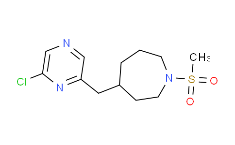 CAS No. 1316222-91-9, 4-((6-Chloropyrazin-2-yl)methyl)-1-(methylsulfonyl)azepane