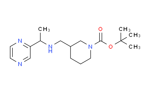 CAS No. 1289388-16-4, tert-butyl 3-(((1-(pyrazin-2-yl)ethyl)amino)methyl)piperidine-1-carboxylate