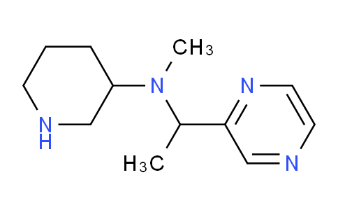 CAS No. 1289385-34-7, N-methyl-N-(1-(pyrazin-2-yl)ethyl)piperidin-3-amine