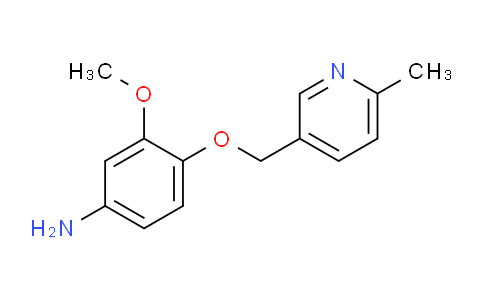 CAS No. 2097800-25-2, 3-Methoxy-4-[(6-methyl-3-pyridyl)methoxy]aniline