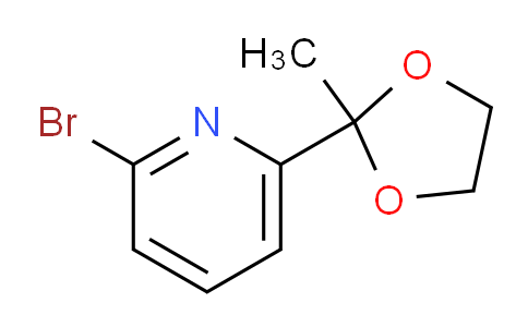 CAS No. 49669-14-9, 2-Bromo-6-(2-methyl-1,3-dioxolan-2-yl)pyridine