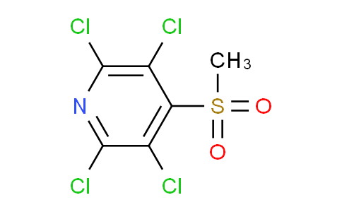 CAS No. 13108-52-6, 2,3,5,6-Tetrachloro-4-(methylsulfonyl)pyridine