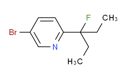 CAS No. 2097800-63-8, 5-Bromo-2-(3-fluoro-3-pentyl)pyridine