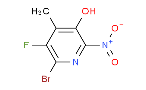 CAS No. 1417554-26-7, 6-Bromo-5-fluoro-4-methyl-2-nitro-3-pyridinol