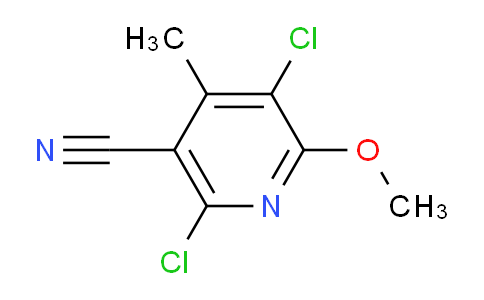 CAS No. 886047-45-6, 2,5-dichloro-6-methoxy-4-methylnicotinonitrile