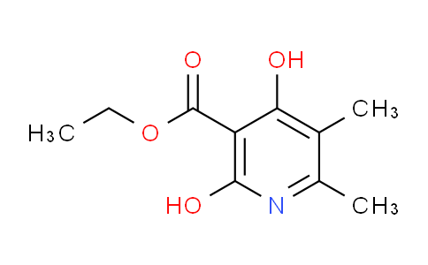 CAS No. 77629-51-7, ethyl 2,4-dihydroxy-5,6-dimethylnicotinate