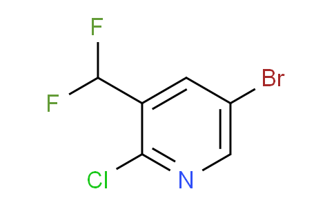 CAS No. 1332392-76-3, 5-bromo-2-chloro-3-(difluoromethyl)pyridine