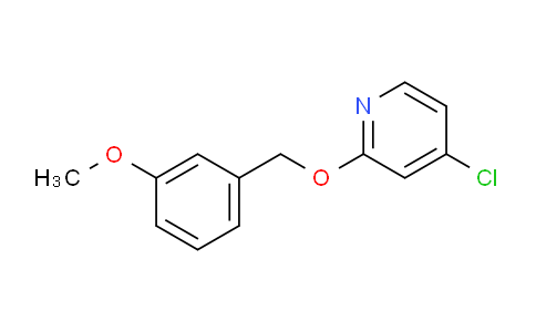 CAS No. 1346707-13-8, 4-chloro-2-((3-methoxybenzyl)oxy)pyridine