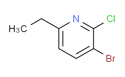 CAS No. 1352886-90-8, 3-bromo-2-chloro-6-ethylpyridine