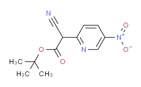 CAS No. 914223-27-1, tert-butyl 2-cyano-2-(5-nitropyridin-2-yl)acetate