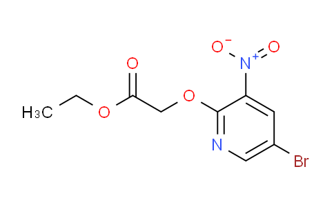 CAS No. 105544-30-7, ethyl 2-((5-bromo-3-nitropyridin-2-yl)oxy)acetate