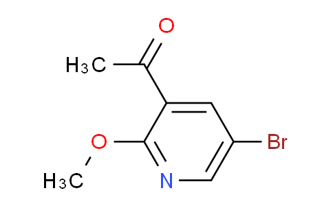 CAS No. 1256811-02-5, 1-(5-bromo-2-methoxypyridin-3-yl)ethan-1-one