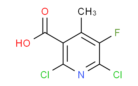 CAS No. 132195-42-7, 2,6-dichloro-5-fluoro-4-methylnicotinic acid